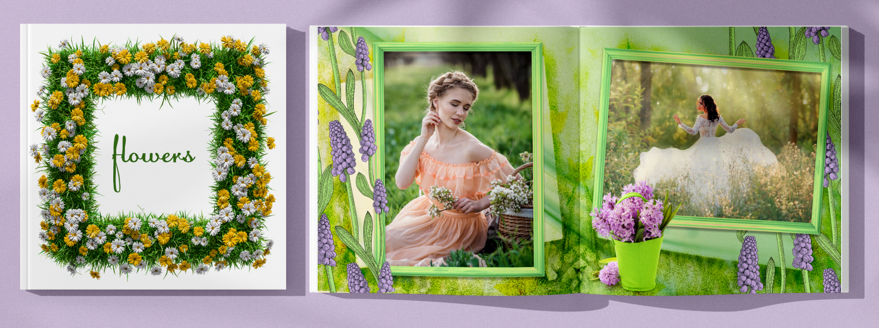 Tema Fiori per PhotoBook: modelli floreali per foto